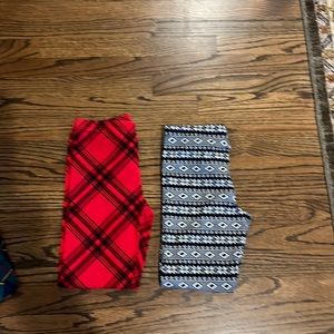 Ralph Lauren girls leggings winter/holiday patterns 12-14
